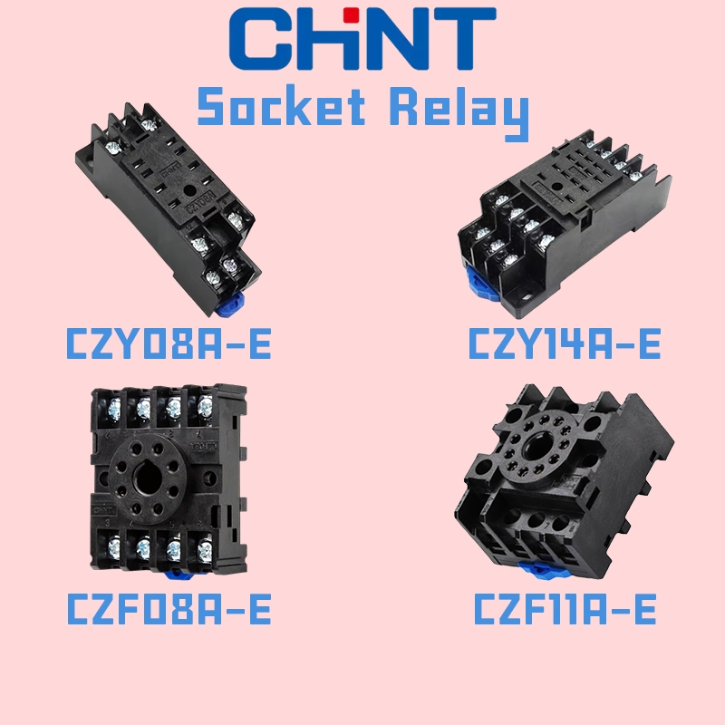 CZY08A-E , CZY14A-E , CZF08A-E , CZF11A-E ซอกเก็ต ซ็อกเก็ต รีเลย์ Socket Relay ″CHINT"