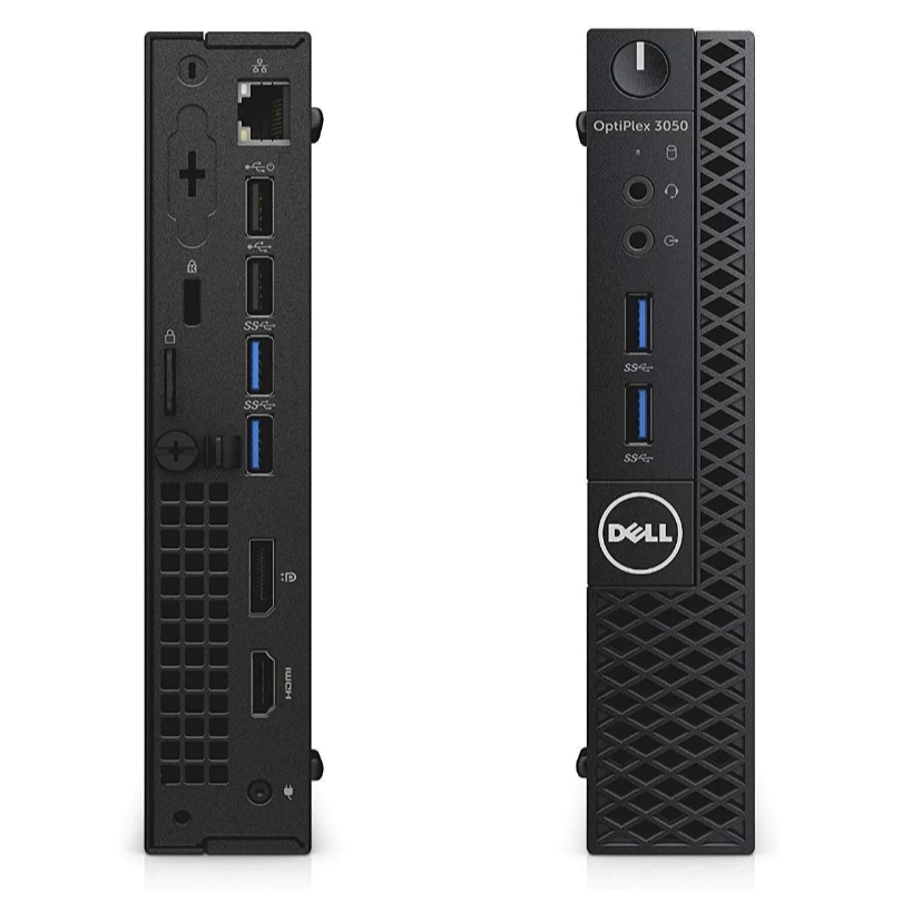CPU มือสอง Mini PC มือสอง Dell รุ่น  Optiplex 3050 MFF CPU Core i3-6100T (Gen 6) วินโดว์แท้ ลงโปรแกรมพร้อมใช้งาน