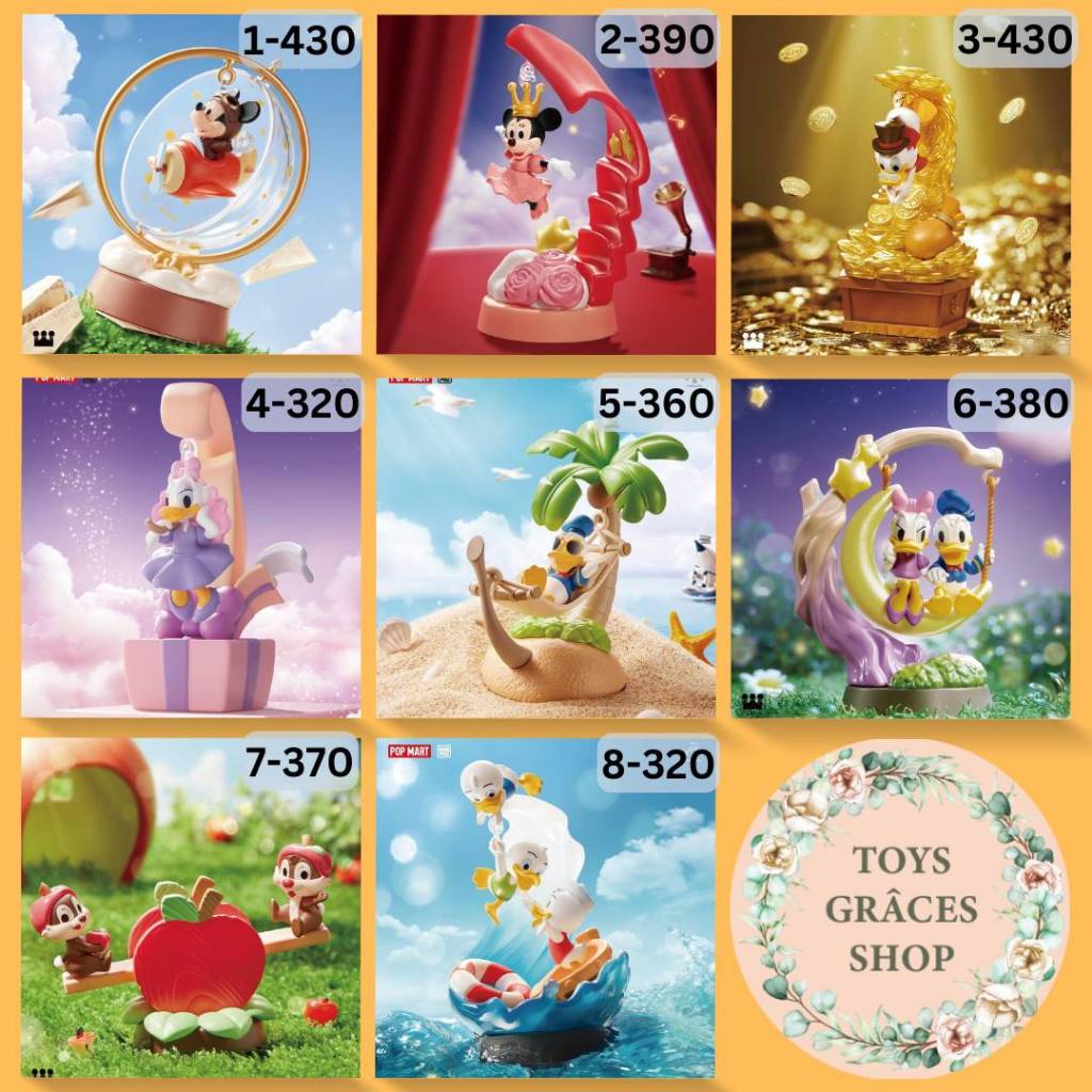✨พร้อมส่ง แบบตัวแยกและแบบสุ่ม✨ ✨Disney The Wonderful Dreams Of Mickey and His Friends Series Scene Set✨