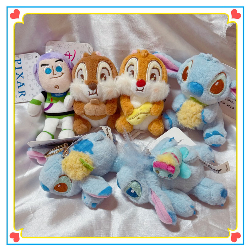 พร้อมส่ง รวมพวงกุญแจลิขสิทธิ์แท้จากDisney Pixar Joyliday สติช ชิพเดล บัซไลท์เยียร์