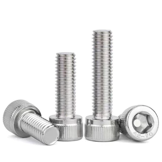 สกรู หัวจม สเเตนเลส 304 เกลียวมิลตลอด M6 Hex Socket Head Cap SUS 304