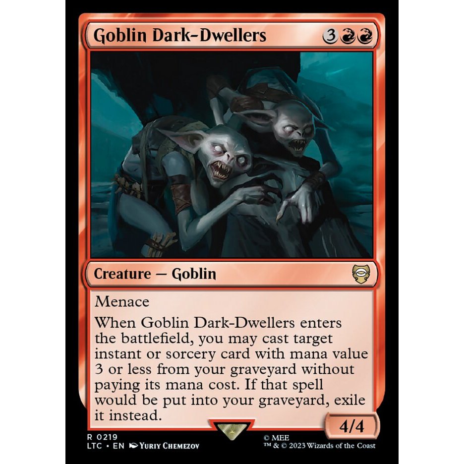 Goblin Dark-Dwellers การ์ด Magic the Gathering [MTG] ของแท้
