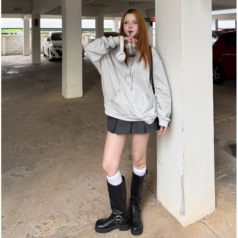 Mapayyaxstore : Hoodie wish you were here เสื้อฮู้ดโอเวอร์ไซซ์