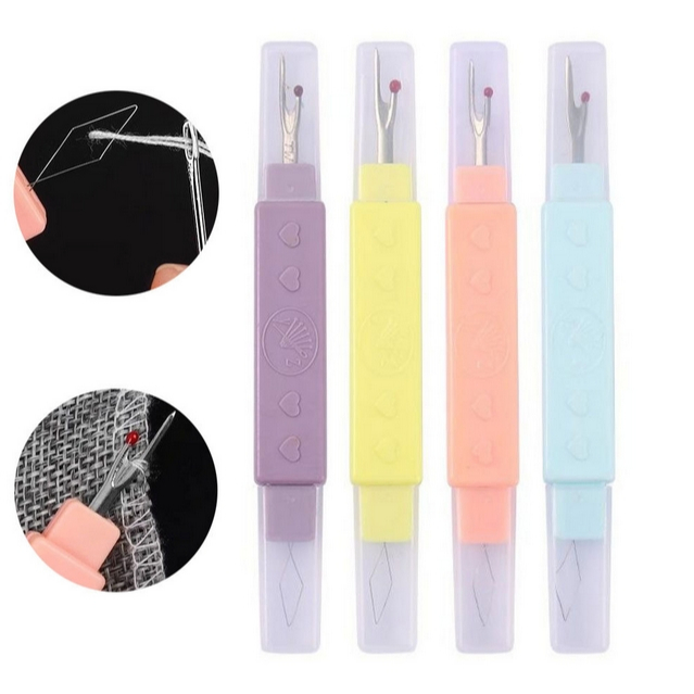 ที่สนเข็ม ที่เลาะด้าย 2 in 1 สุ่มสี (พร้อมส่งจากไทย)