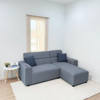 โซฟา Sofa ปรับหลังพิงได้ โซฟาแอล โซฟาเข้ามุม Sofa L-Shape 3 ที่นั่ง ﻿ รุ่น Nen-Lแบบปรับหลังได้
