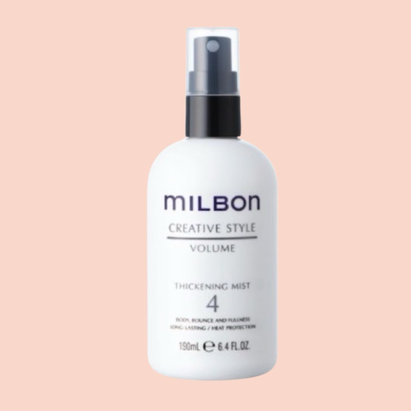 MILBON CREATIVE STYLE THICKENING MIST 4 190 ML.สเปรย์ที่ช่วยอัพวอลลุ่มให้ผมดูหนานุ่ม