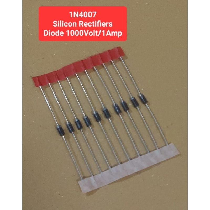 1N4007 Silicon Rectifiers Diode 1000Volt/1Amp(ห่อละ10ตัว)(ราคาห่อละ)