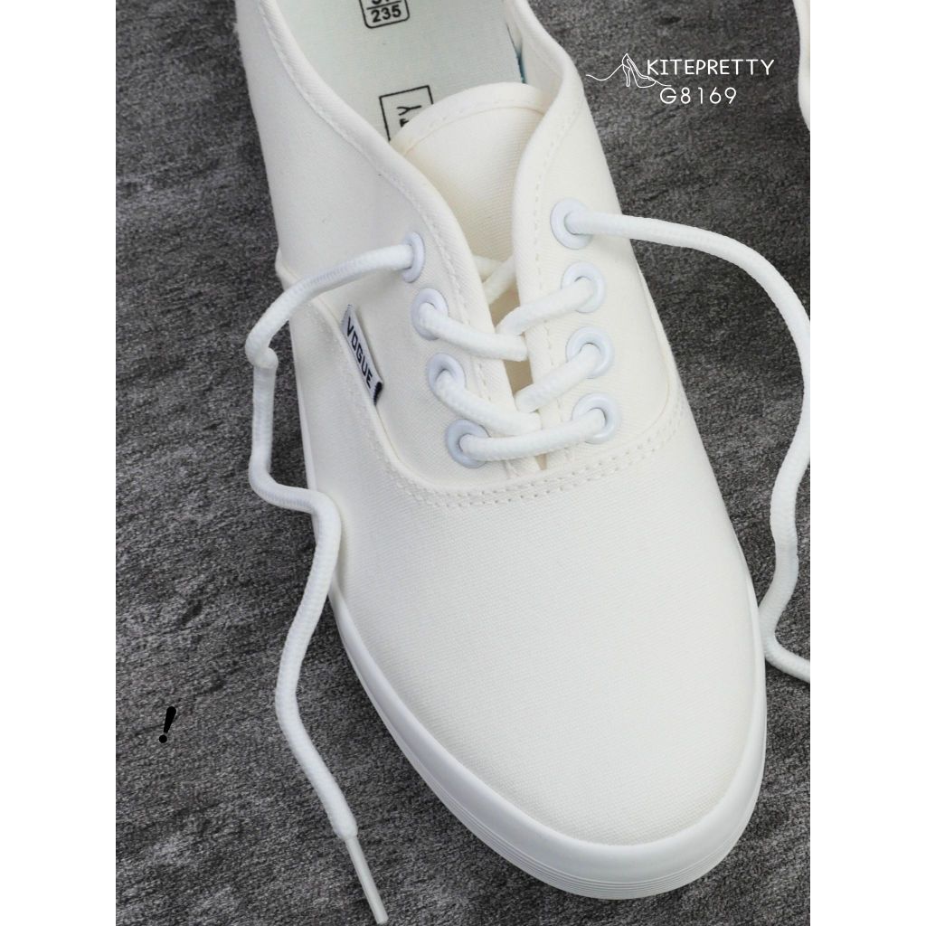 สินค้าพร้อมส่ง KT8169 รองเท้าผ้าใบสีขาว 36-40