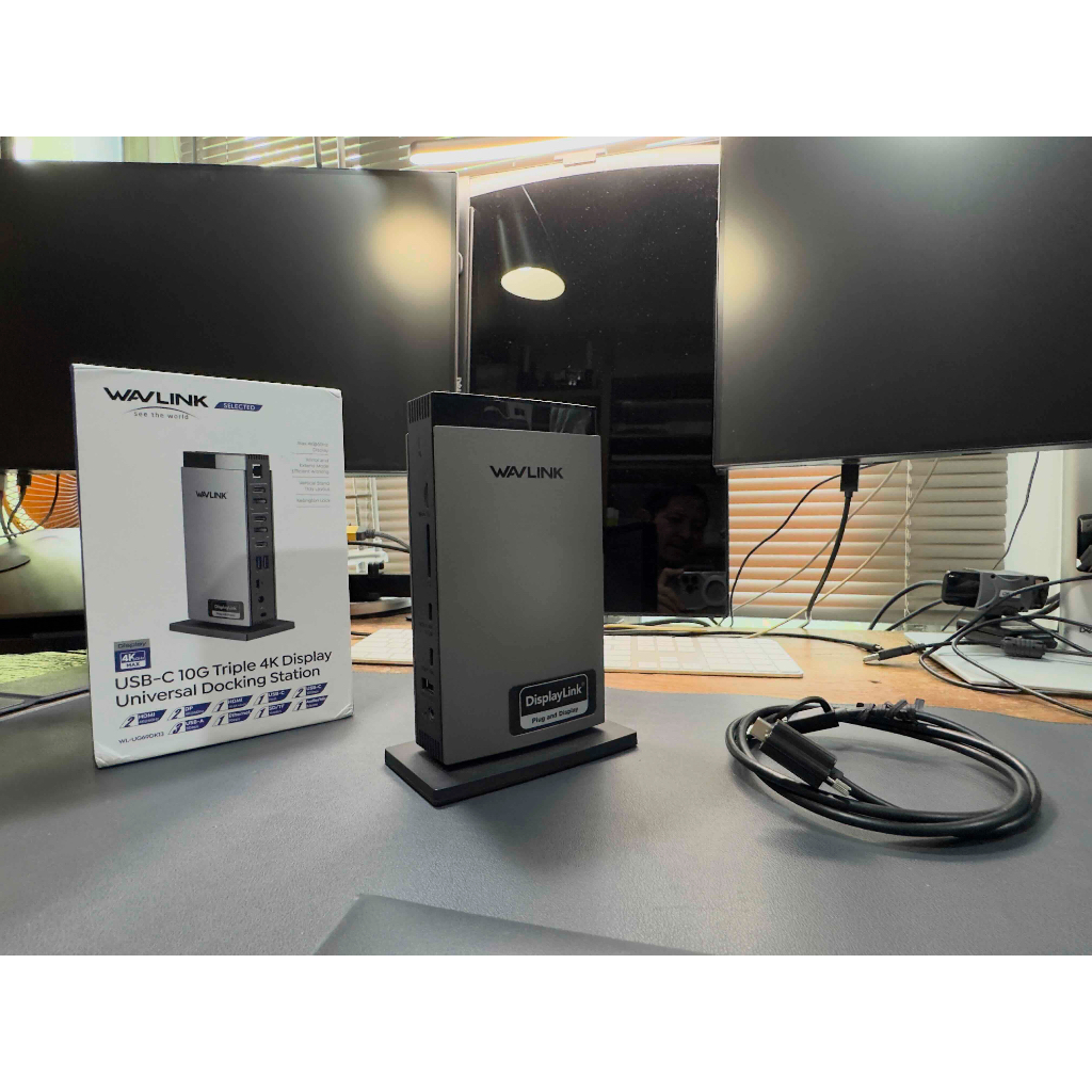 สินค้ามือสอง  Display hub /ใช้ได้ทั้ง Mac และ PC , ยี่ห้อ WAVLINK Universal DisplayLink Docking Stat