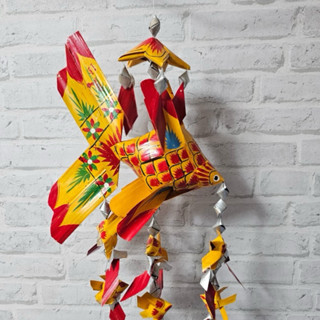 ปลาตะเพียนสาน ปลาตะเพียนสานใบลาน สินค้าotop โมบายปลาตะเพียนส…