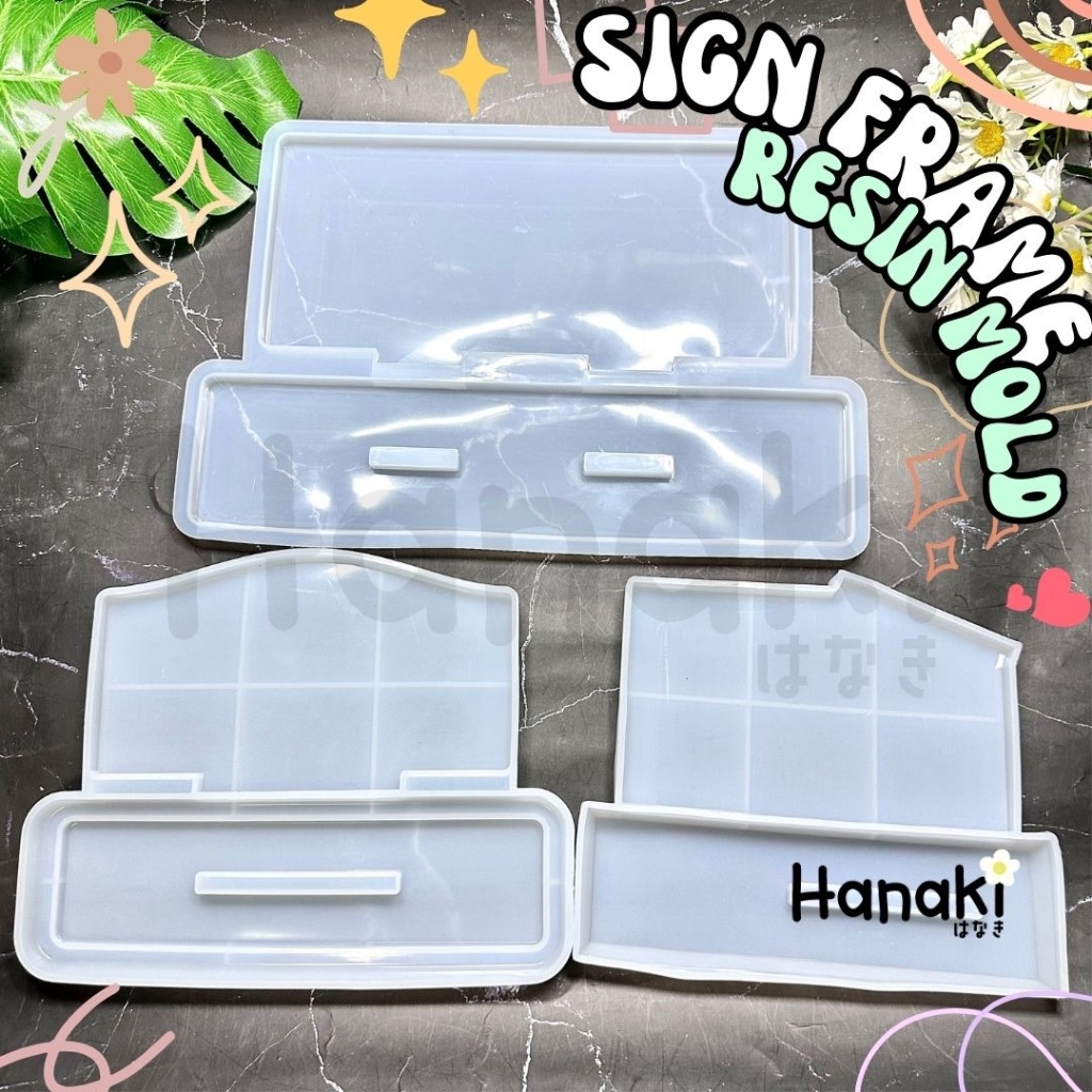 【พร้อมส่งจากไทย 】 แม่พิมพ์ป้ายร้าน ป้ายชื่อแบบตั้งโต๊ะ แม่พิมพ์เรซิ่น แม่พิมพ์ซิลิโคน Resin mold