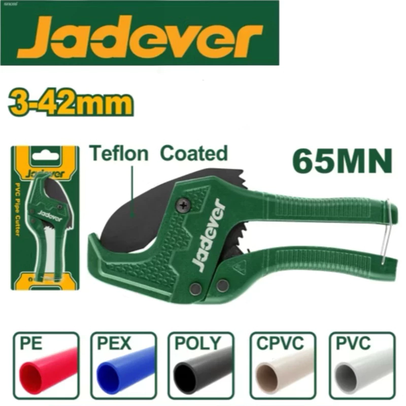 JADEVER กรรไกรตัดท่อพีวีซี ขนาด 3 - 42 มม. รุ่น JDPC54642( PVC pipe cutter )
