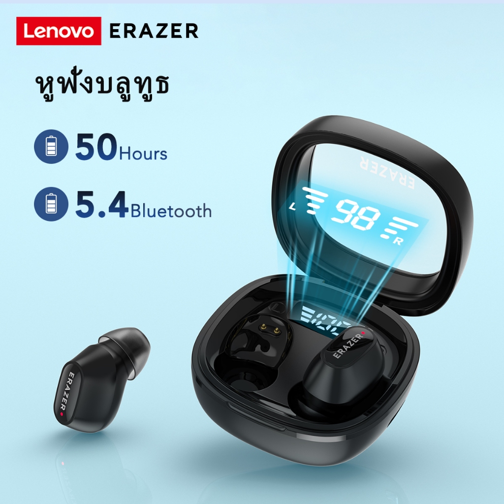 [การอัพเกรดใหม่]VOULAO&Lenovo ERAZER XT62 MAX หูฟังชนิดใส่ในหู TWS Bluetooth 5.4 หูฟังไร้สาย with LED Display