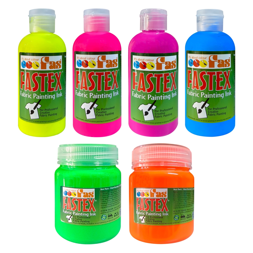 FAS Fastex Textile Ink Fluo 250 ml (หมึกพิมพ์ผ้าสีสะท้อนแสง)