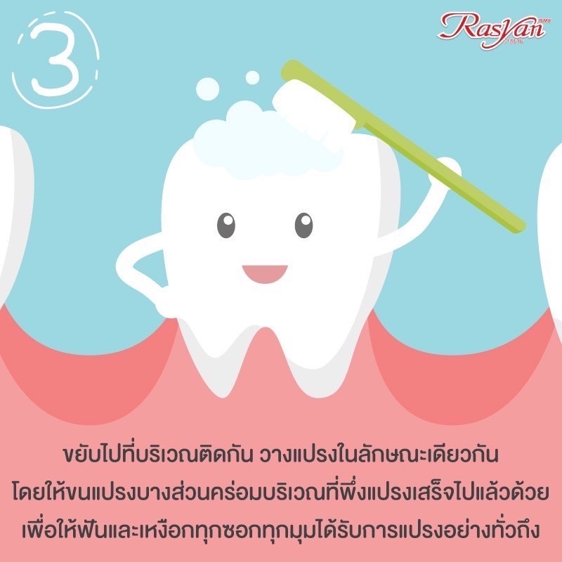 ราสยาน ยาสีฟัน ขนาด 100 กรัม แพ็ก 12 หลอด/ Rasyan ราสยาน ยาสีฟันสมุนไพร กานพลู ผสม ว่านหางจระเข้ และ ใบฝรั่ง - รูปที่ 4
