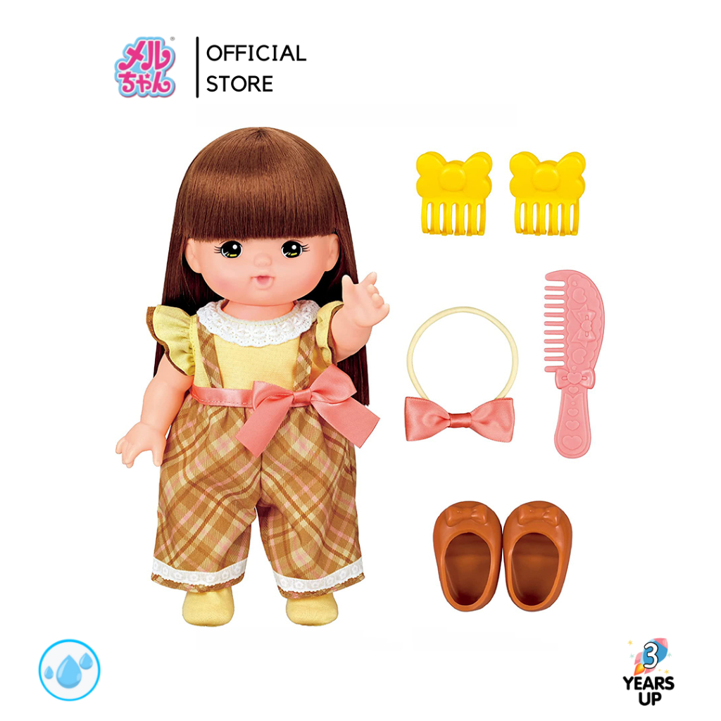 ตุ๊กตาเรนะจัง MELL CHAN® อาบน้ำได้ ผมไม่เปลี่ยนสี ลิขสิทธิ์แท้ Rena Chan Doll Set เมลจัง ตุ๊กตาเด็ก