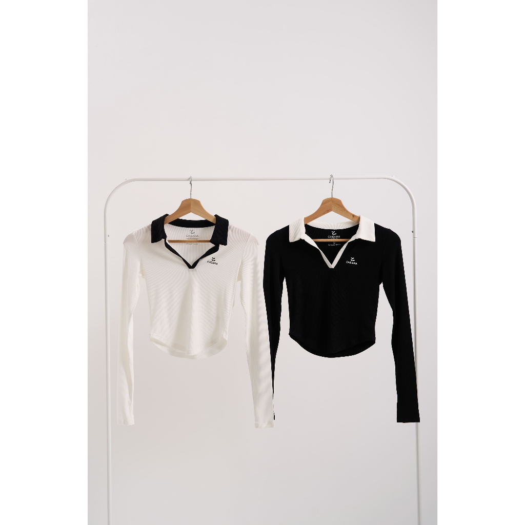 CHEARA Crop Twotone long sleeve