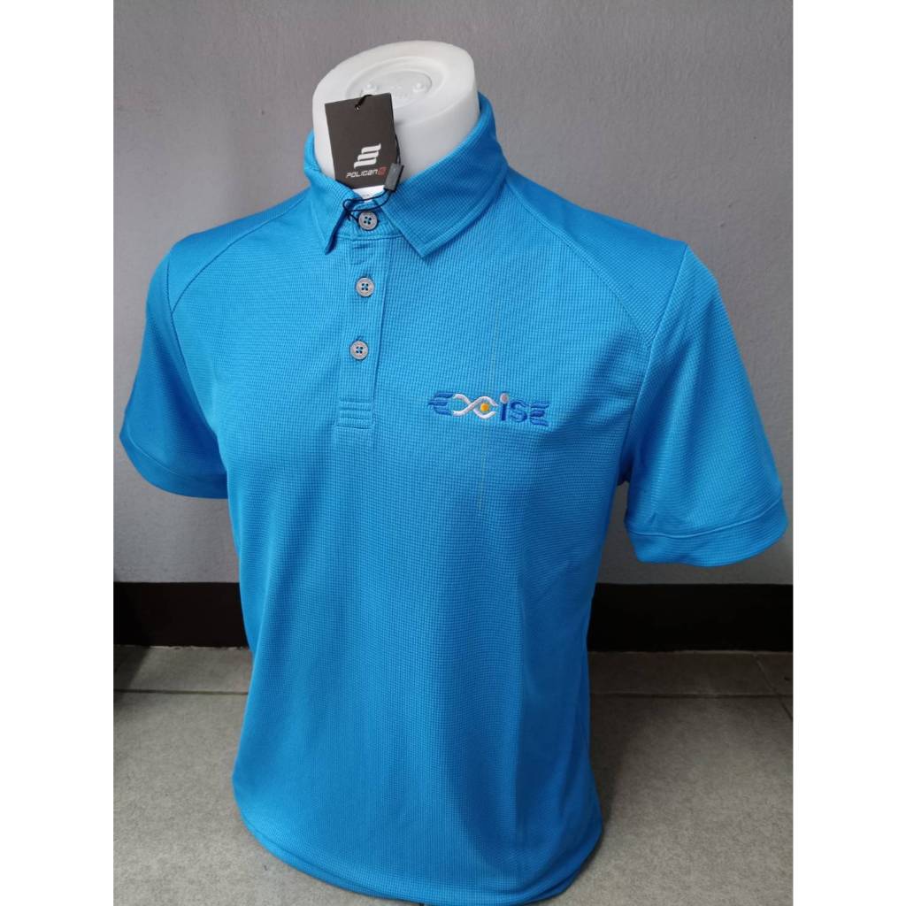 เสื้อปกเชิ้ตกรมสรรพสามิตEXISE ผ้าSuper Flow ปักทุกตัว