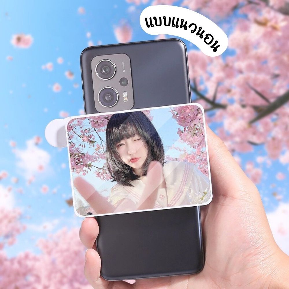 กระจกติดมือถือ 3in1 แบบหนีบ มีไฟ/ไม่มีไฟ ถอดเข้า-ออกง่าย ถ่ายรูปวิวแบบภาพสะท้อน ใช้ติดกล้องหลัง ส่งจากไทย!!! ราคา ถูกที่สุด ดีลบีเคเค แกลเลอรีภาพที่ 7