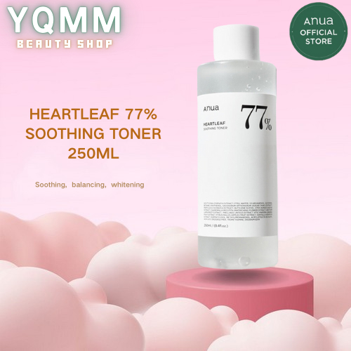 ใหม่ %ของแท้ AnUa HEARTLEAF 77% SOOTHING TONER 250 ml โทนเนอร์ลดสิวผด ผิวแสบแดง ปรับสมดุลผิ