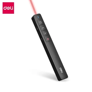 Deli ปากกาเลเซอร์ เลเซอร์พอยเตอร์ พ้อยเตอร์ สำหรับการนำเสนอ รีโมท พรีเซนต์ Laser Pointer