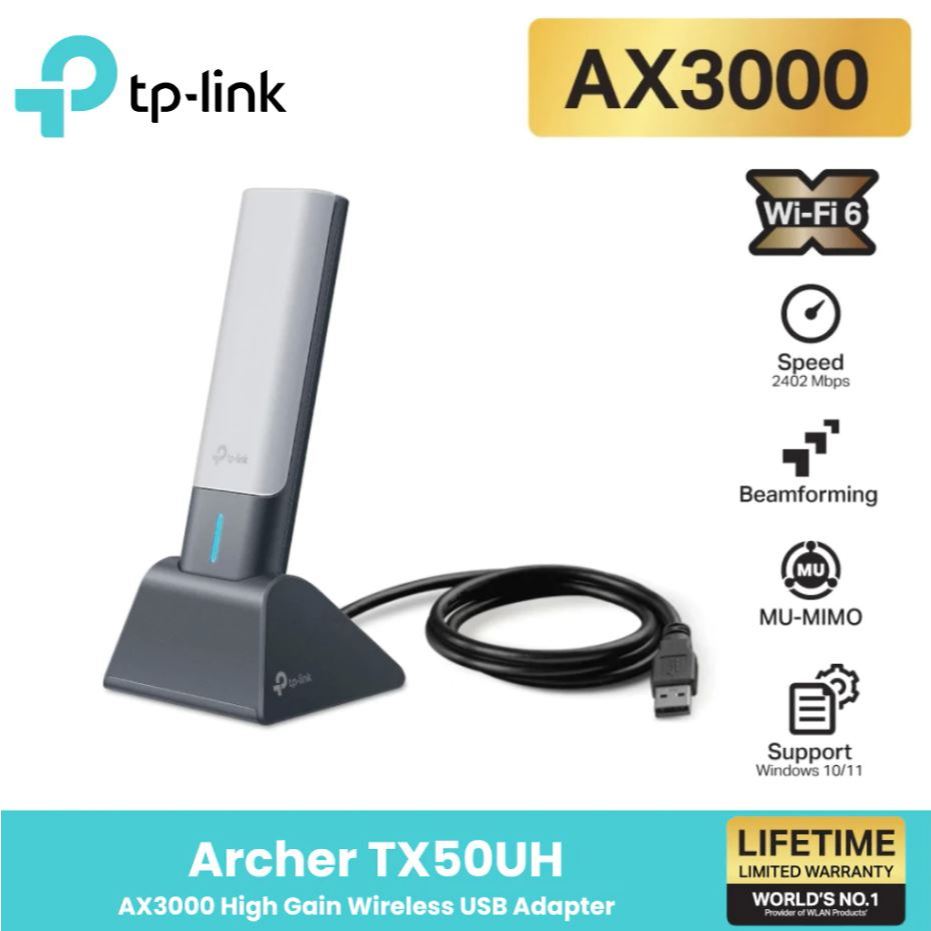 TP-Link Archer TX50UH AX3000 High Gain Wireless USB3.0 #Adapter WiFi6