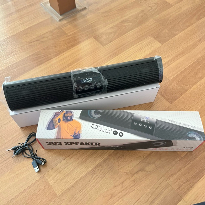 ลำโพง wise 303 ลำโพงใหญ่ ลำโพงขนาดใหญ่สีดำ