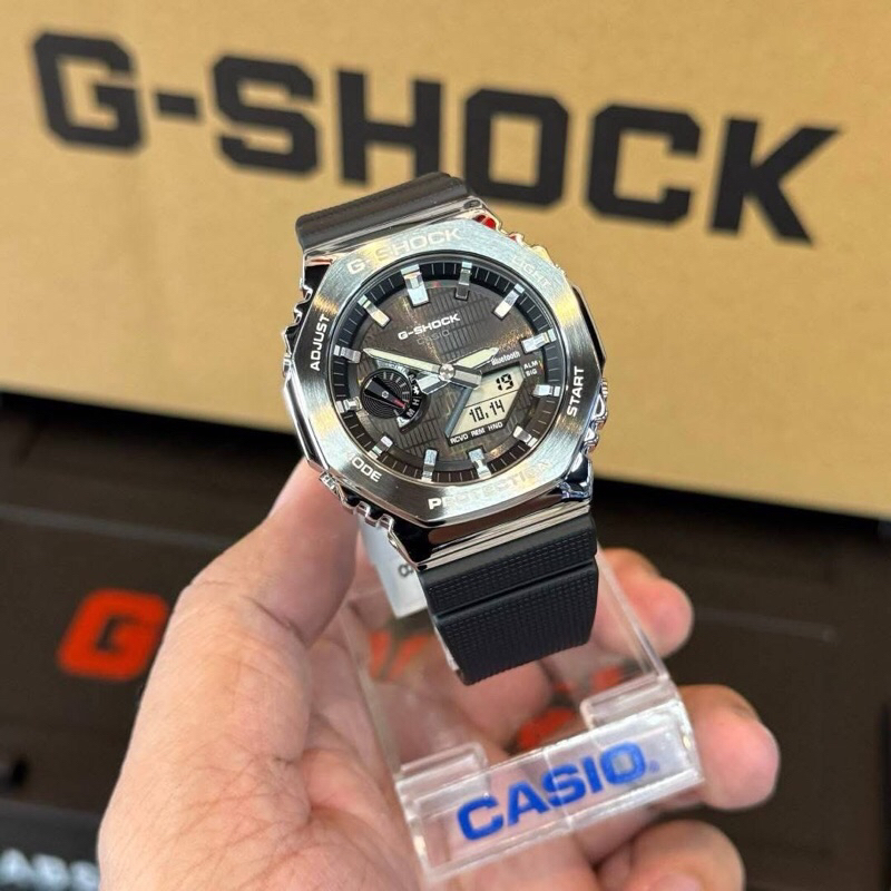 CASIO G-SHOCK STEEL GBM-2100 ของแท้ ประกันศูนย์ Cmg 1 ปี Tough Solar การเชื่อมต่อแบบไร้สายโดยใช้ Bluetooth®