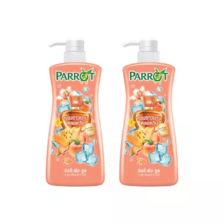 [2 ขวด]แพรอทครีมอาบน้ำ ลิลลี่ พีช คูล 450 มล. [Bundle 2]Parrot Botanical Shower Cream Lily Peach Cool 450 ML สบู่เหลว