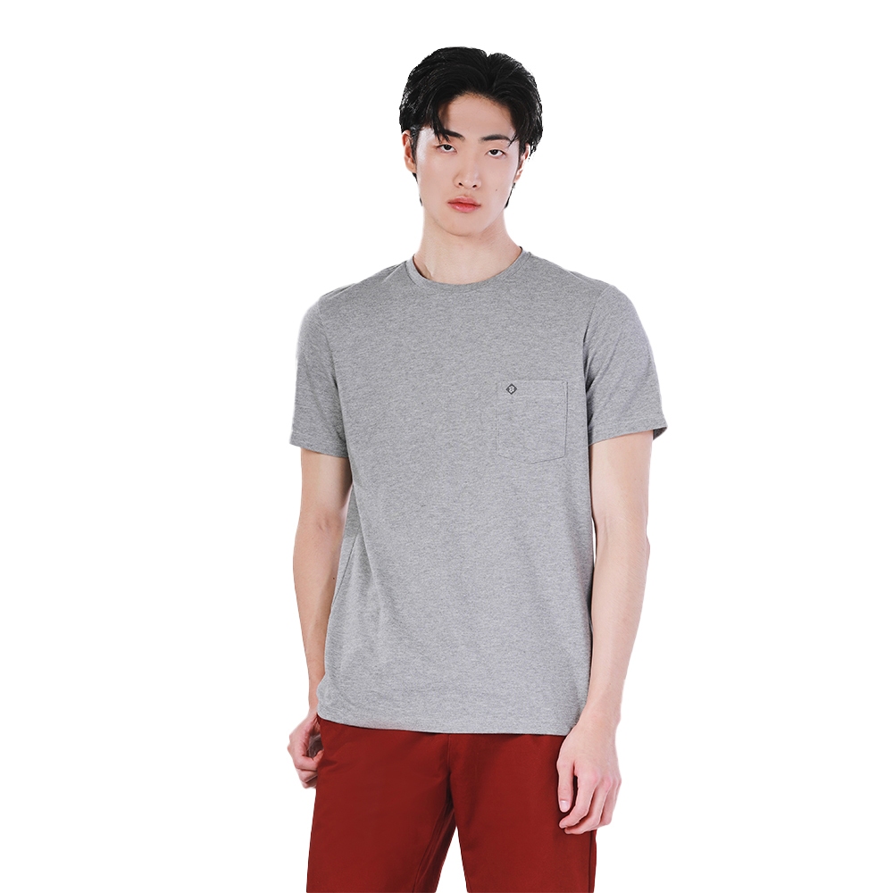 John Henry เสื้อยืดผู้ชาย ทรงเข้ารูป รุ่น JH F324MTSSM60 - สีเทา