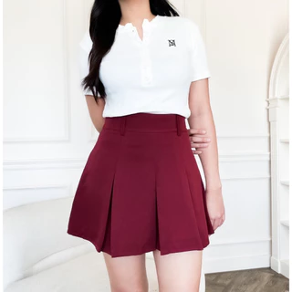 TENNIS SKIRT กระโปรงเทนนิสเอวสูง ซิปข้างมีซับใน มีไซส์ S-7XL สาวอวบใส่ได้ รุ่นS24 - Mesave