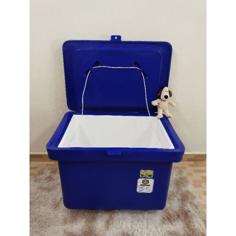 ถังแช่ ถังน้ำแข็ง80 แปดสิบสีสุ่ม ลิตร มีมอก.ทุกใบ67 * 47 * 57 น้ำหนัก 11กก.มีขา