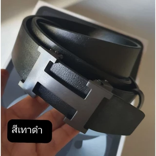 เข็มขัดแฟชั่นหนังแท้ชายออโต้ ( auto )หัวเข็มขัดโรเดียมไม่เป็นสนิมและไม่ลอก,สายหนังแท้