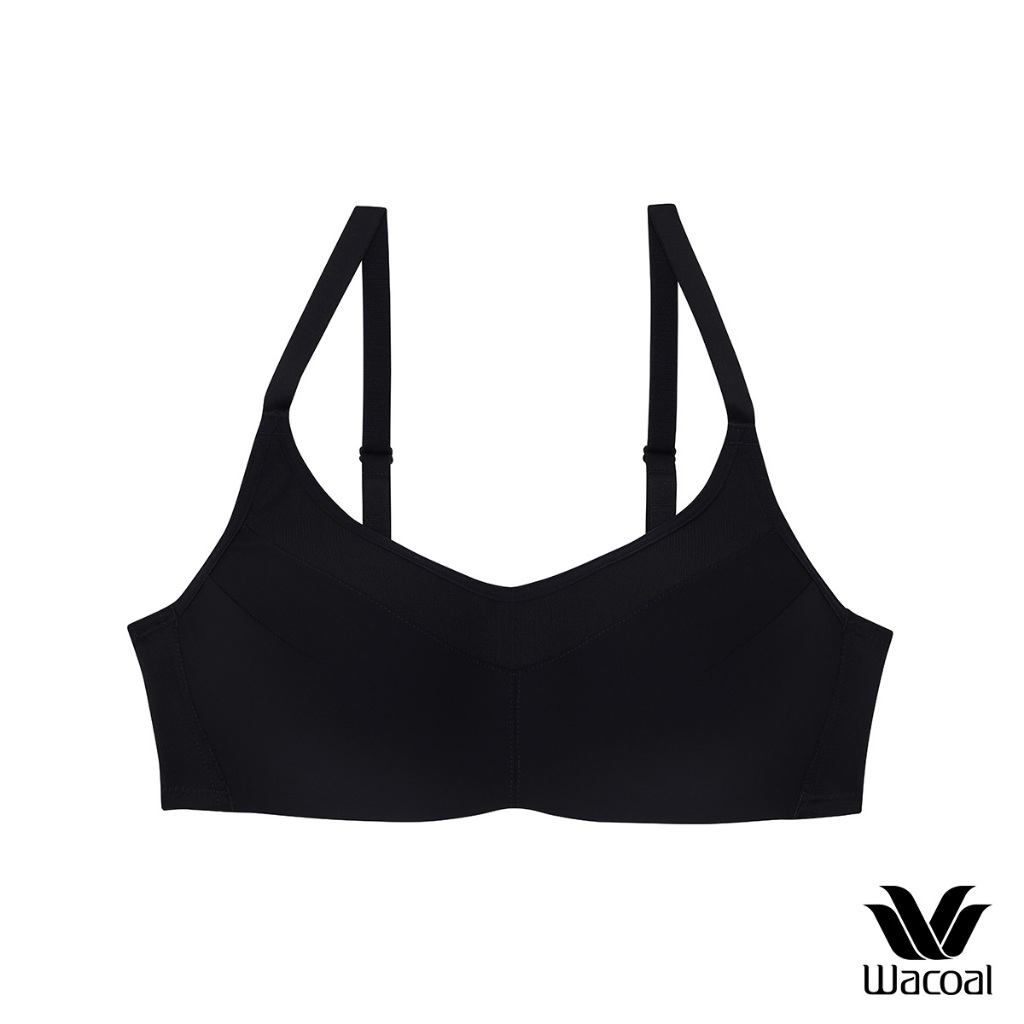 Wacoal Surprise Wireless Bra เสื้อชั้นในไร้โครง ตกแต่งตาข่าย เซท 3 ชิ้น รุ่น WB9V08 คละสี ดำ-เทา-เทา ราคา ถูกที่สุด ดีลบีเคเค แกลเลอรีภาพที่ 4