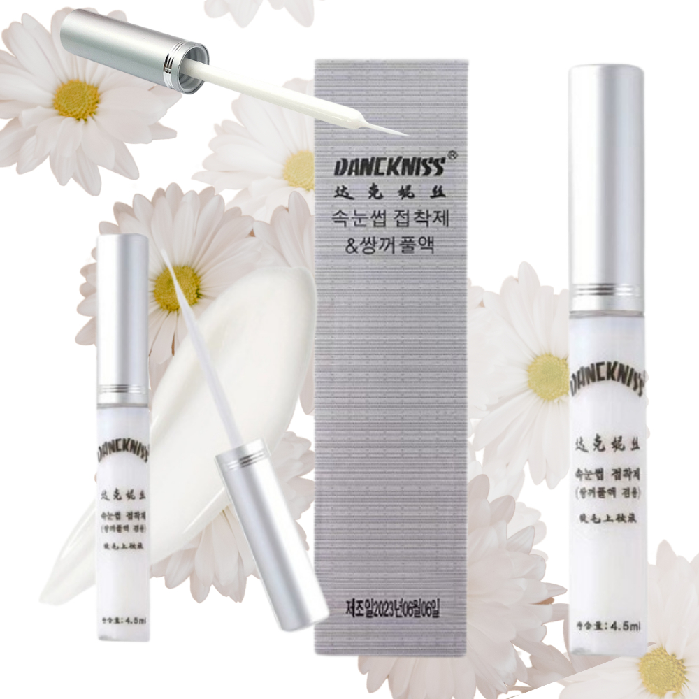 กาวติดขนตาปลอมอเนกประสงค์สีขาวใสกันน้ำ DANCKNISS 4.5ml