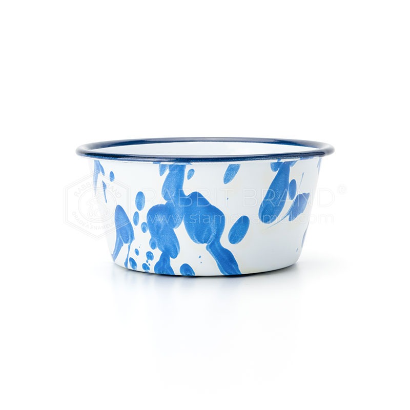 ขันน้ำ ถ้วยขนม สลัดสี Enamel 12 ซม. Rabbit กระต่าย รูปที่ 3