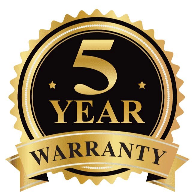 5 year warranty for the product