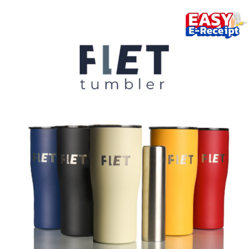 [E-Receipt] FLET tumbler 24 oz - แก้วเก็บความเย็น มาพร้อมแท่งน้ำแข็งสแตนเลส เครื่องดื่มเย็นไม่ต้องใส