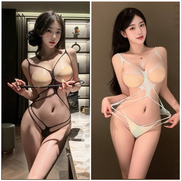 ชุดตาข่าย ชุดถุงน่อง สีดำ-ฟ้า โปร่งระบายอากาศ /ไม่ระบุชื่อสินค้าหน้ากล่องพัสดุ