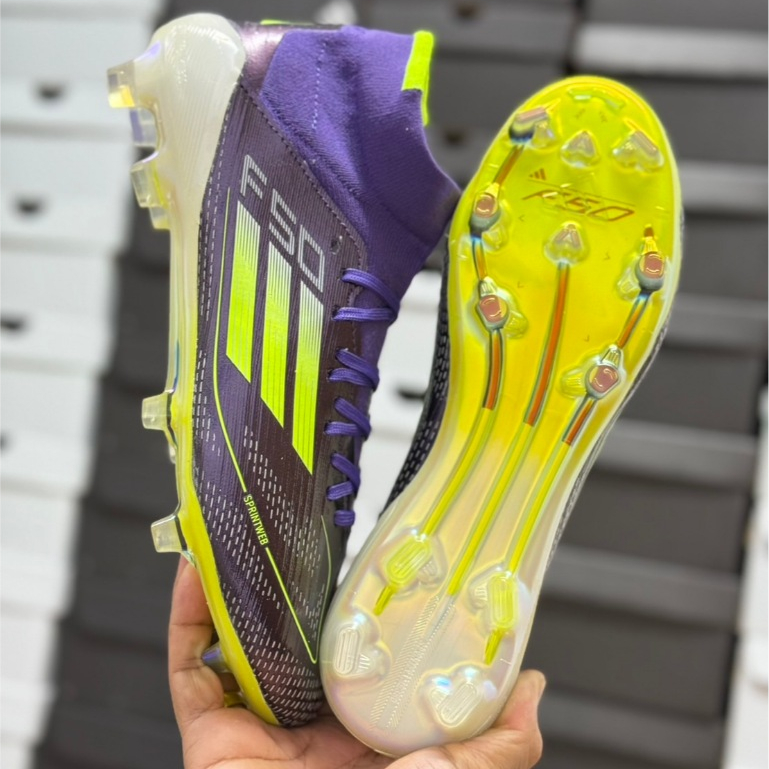 รองเท้า ฟุตบอล สตั๊ด Adidas F50 สายสปีด หุ้มข้อ ถ่ายจากสินค้าจริง มีปลายทาง ใส่ไม่ได้เปลี่ยนได้ แถม 