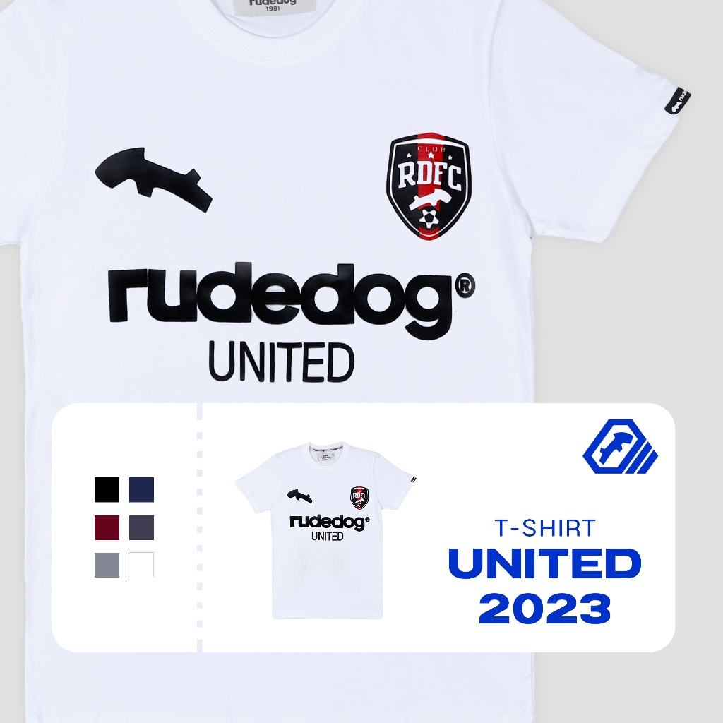 เสื้อยืด แบรนด์ RUDEDOG นุ่มตัวท็อป รุ่น UNITED2023