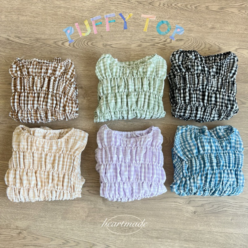 (C22) HEARTMADE—Puffy top(สินค้าพร้อมส่ง)