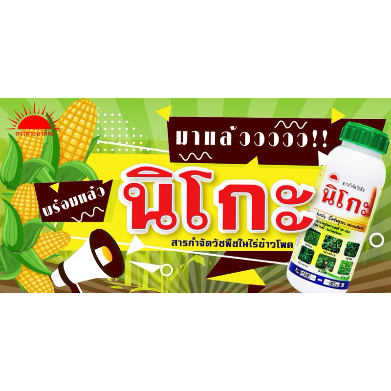 🎉นิโกะ สารกำจัดวัชพืชในไร่ข้าวโพด ขนาด 500cc 🎉 (ของแท้ 100%)