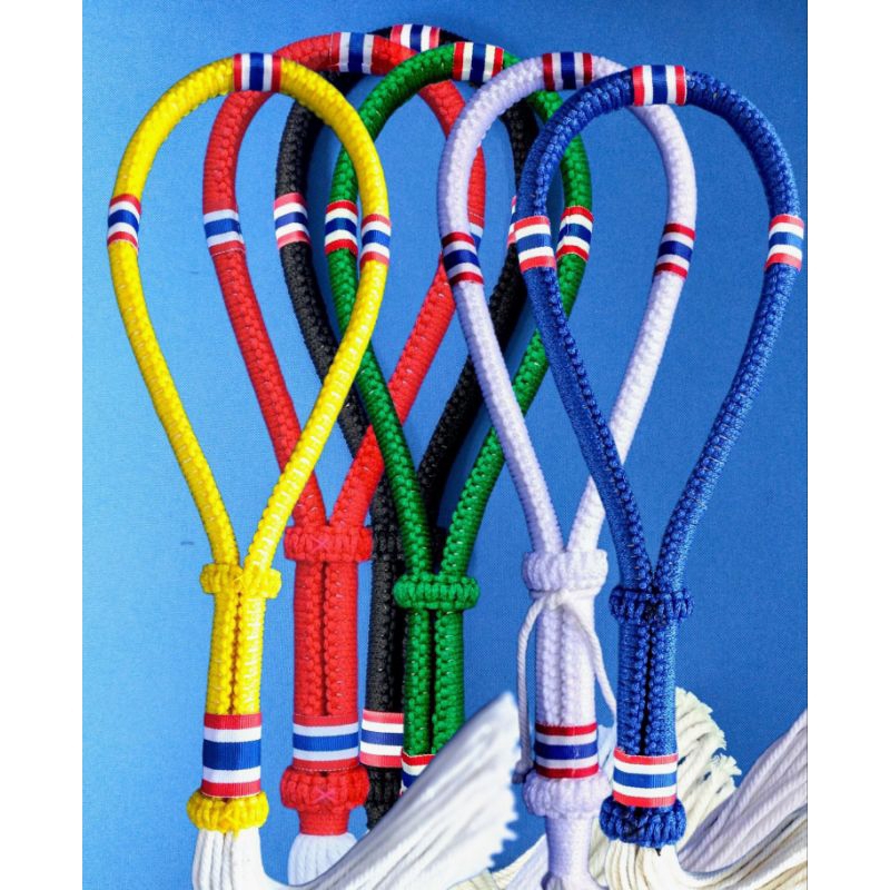 มงคลมวยไทย / Mongkol Muay Thai  งานเชือกถักปราณีตทั้งเส้น  นักมวย ไหว้ครู  👉 Handmade