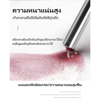Nail.Girl เจลทาเล็บเจล UV ซีรีส์ไวท์มูนไลท์ Cat Eye สีเจลทาเล็บแคทอาย สีเจลลูกแก้ว ชนิดต้องอบ ต้องใช้แม่เหล็กดึงสีนะคะ
