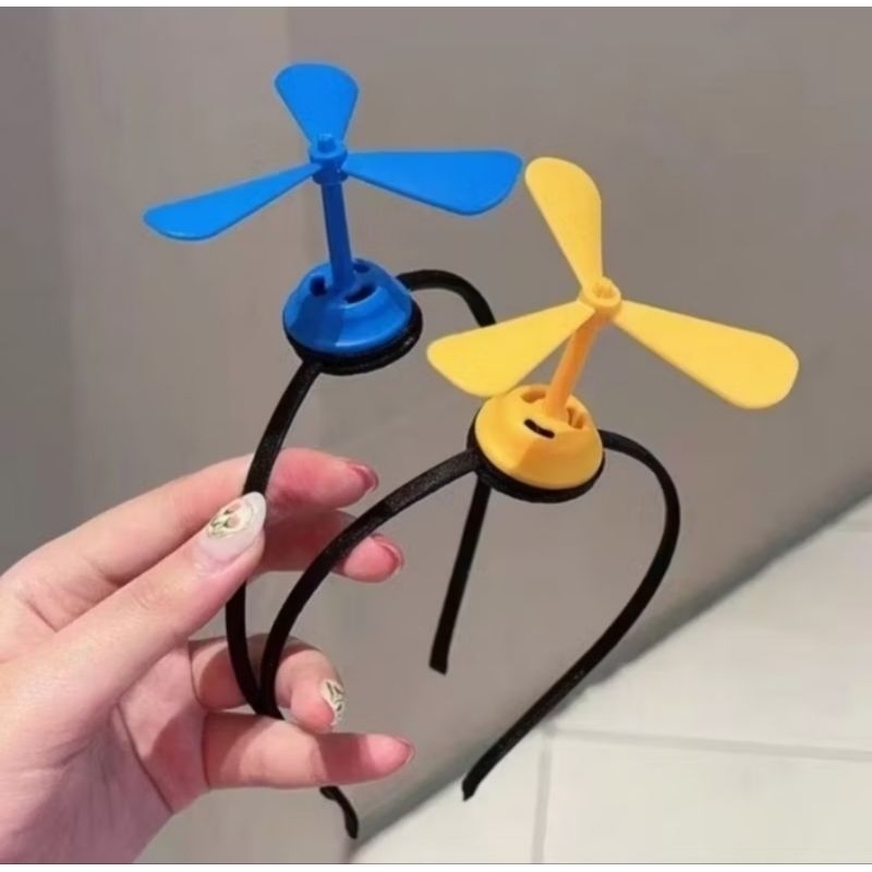 🇹🇭ร้านไทย 🩷ที่คาดผมกังหัน (หมุนได้จริง) คอปเตอร์ไม้ไผ่ โดราเอมอน