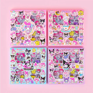 [100ชิ้น] สติ๊กเกอร์ 96-100 แผ่น/กล่อง สติกเกอร์ ไดคัท pvc กันน้ำ ลายน่ารัก ไม่ซ้ำ diy ตกแต่ง ไดอารี่ เครื่องเขียน E-tax
