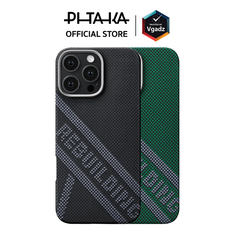 Pitaka - เคสสำหรับ iPhone 16 Pro / 16 Pro Max รุ่น Re-TROS Rebuilding (Tactile Woven)