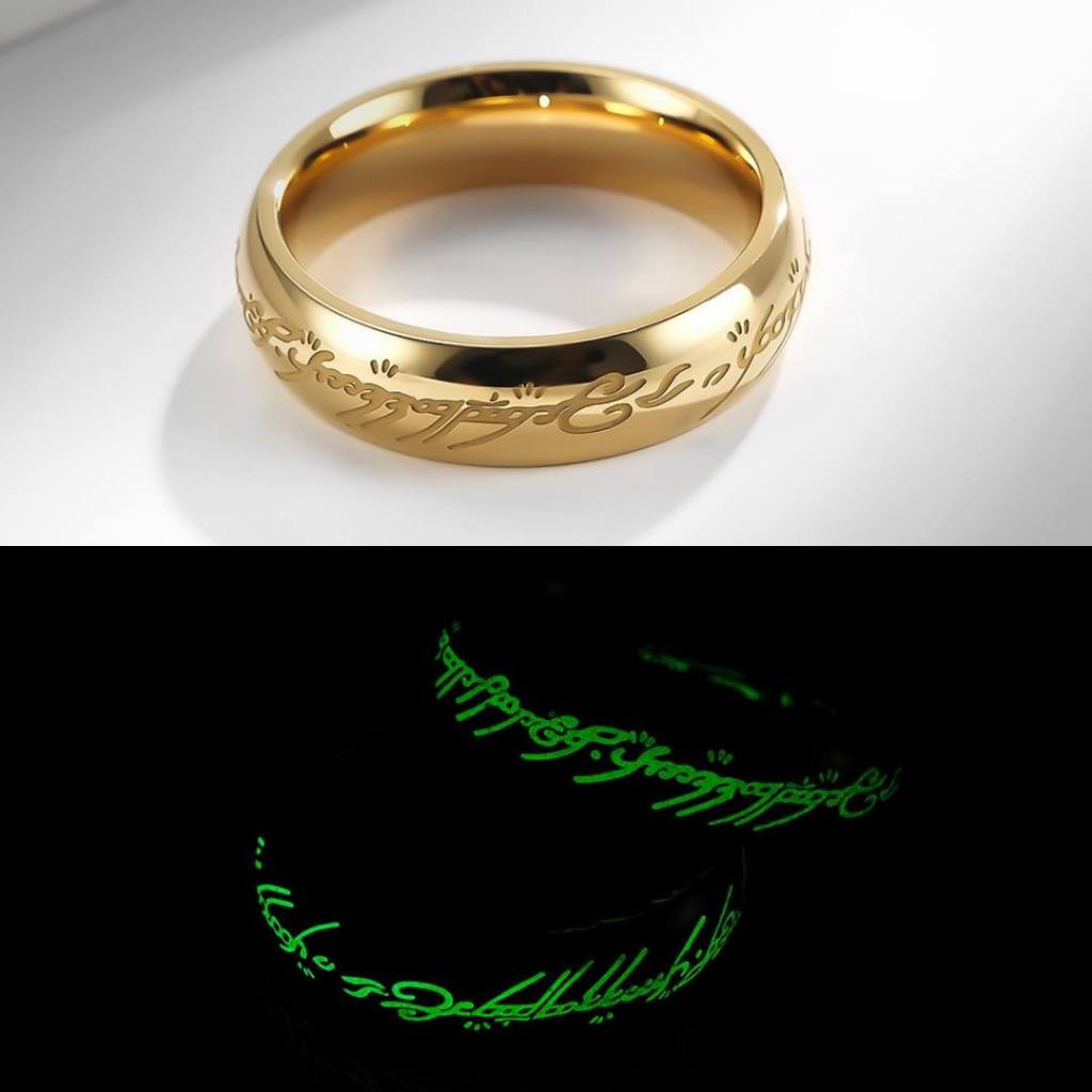 ✨ ส่งไวใน 24 ชม. แหวนประมุข The One Ring สลักภาษาเอล์ฟบนแหวนด้วยเลเซอร์ ไม่ลอก ไม่ดำ แหวนเดอะลอร์ด