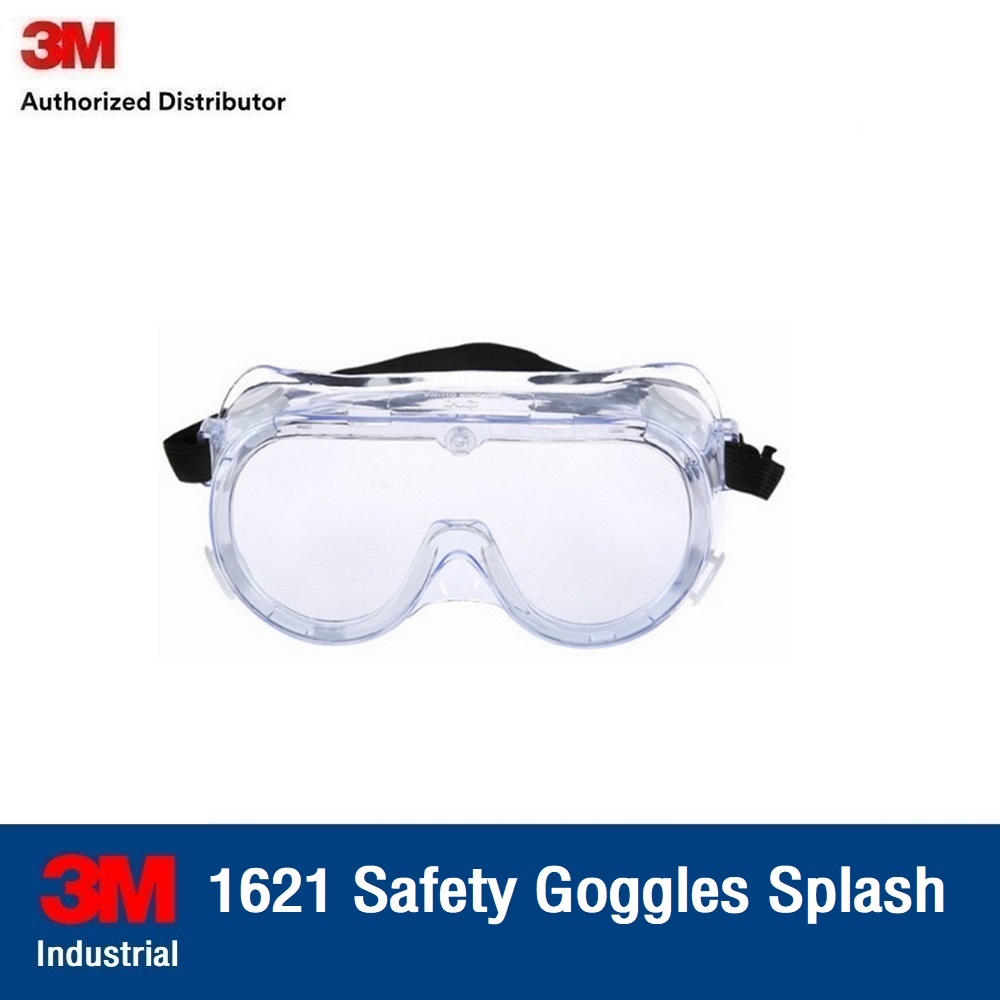3M แว่นตานิรภัย ครอบตานิรภัย รุ่น 1621 Safety Goggles for Splash